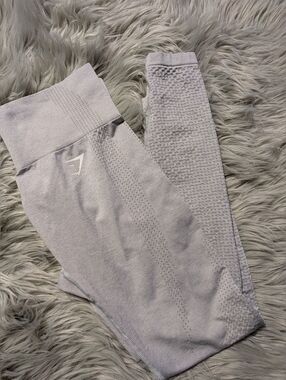 Gymshark Light Gray Seamless Performance Leggings